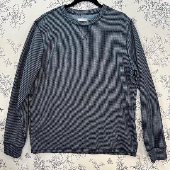 Frank oak diagonal strip crewneck shirt - Picture 1 of 6